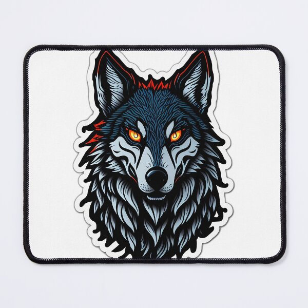 Item preview, Wolf Red Eyes Sticker designed and sold by GloriousChoice.