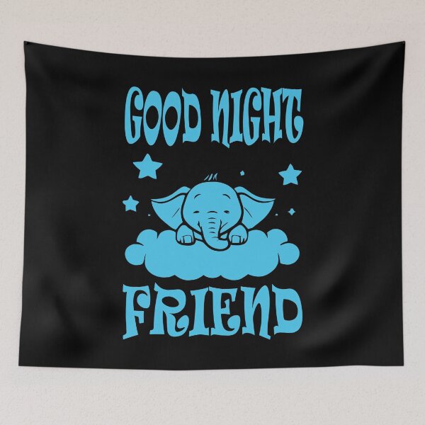 Item preview, Goodnight Elephant - Light Blue designed and sold by Soulemotion.