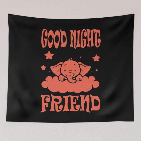 Item preview, Good Night Elephant - Light Red designed and sold by Soulemotion.