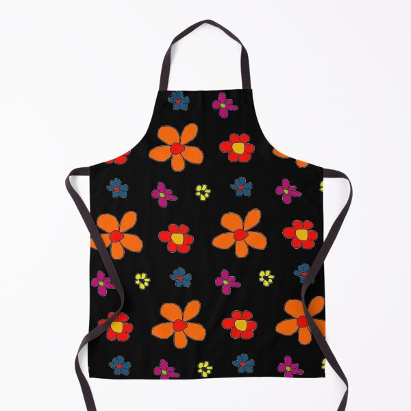 Item preview, Cartoon Flower Prints, Orange Flowers, Purple Flowers, Blue Flowers designed and sold by larissa-myrie.