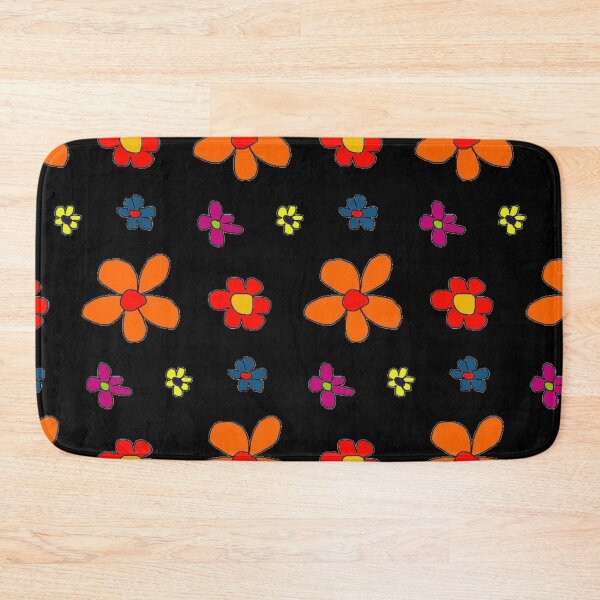 Item preview, Cartoon Flower Prints, Orange Flowers, Purple Flowers, Blue Flowers designed and sold by larissa-myrie.