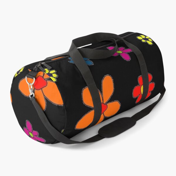 Item preview, Cartoon Flower Prints, Orange Flowers, Purple Flowers, Blue Flowers designed and sold by larissa-myrie.