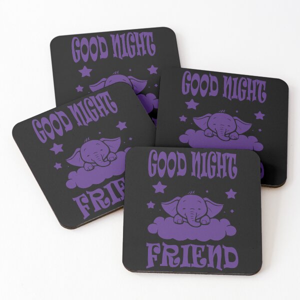 Item preview, Good Night Elephant - Indigo designed and sold by Soulemotion.