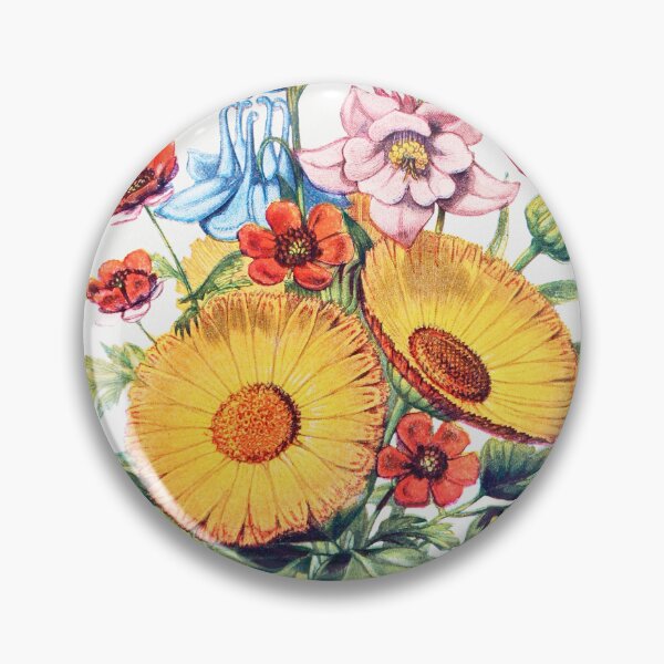Item preview, Columbine, Marigold and Pheasant's Eye from The Language of Flowers designed and sold by fleurdesignart.