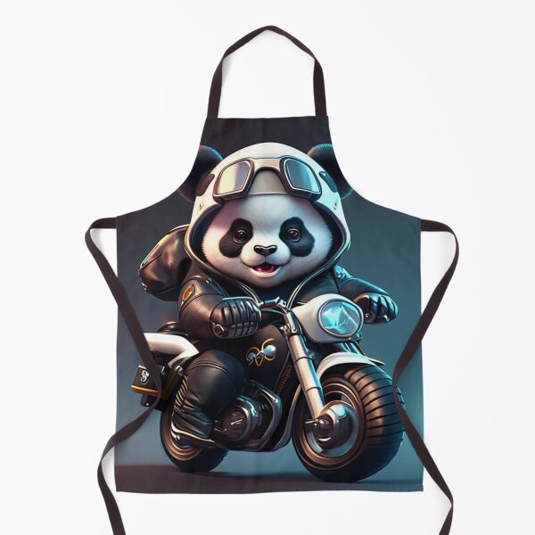 Item preview, evil Panda with  motorbike  designed and sold by DigitalArtbyMon.