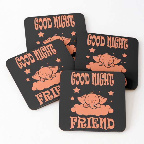 Item preview, Good Night Elephant - Coral designed and sold by Soulemotion.