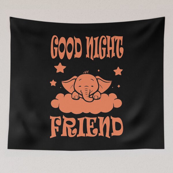 Item preview, Good Night Elephant - Coral designed and sold by Soulemotion.