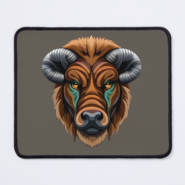 Item preview, Bison head designed and sold by anandT.