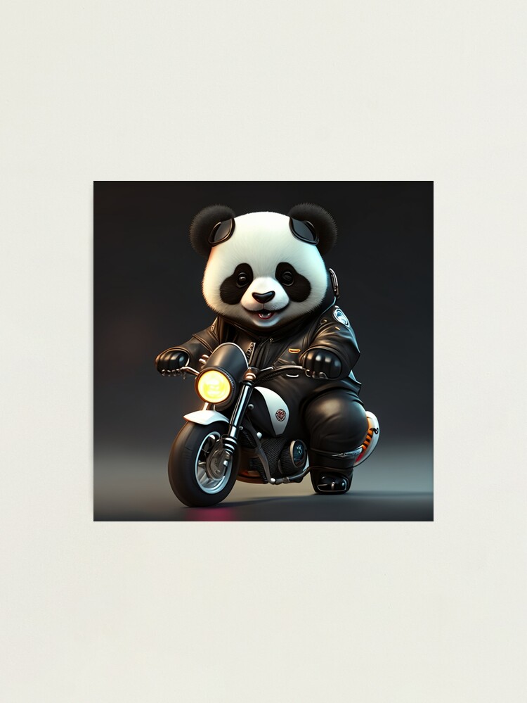 末那末匠　鎌田光司　Steampunk Motorbike Panda fpp,large,lustre,wall_texture,