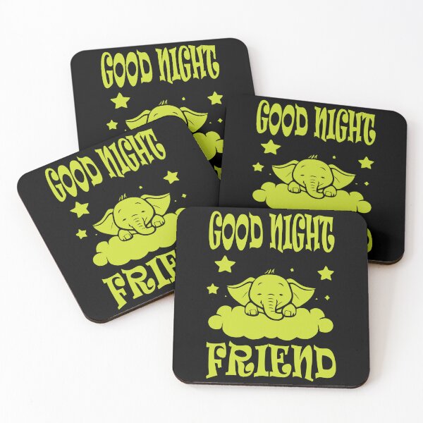 Item preview, Good Night Elephant - Neon Yellow designed and sold by Soulemotion.