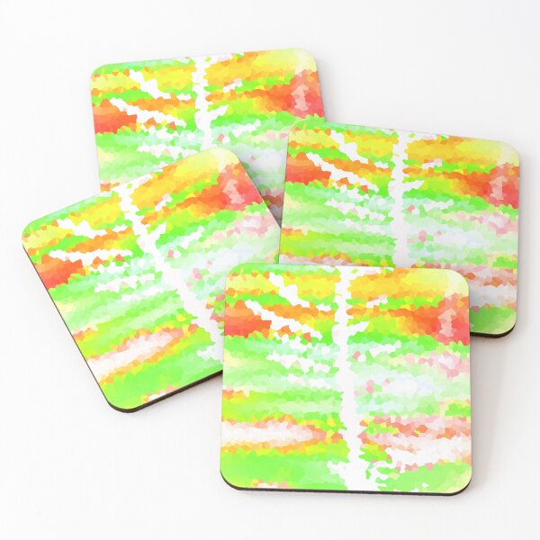 Item preview, Plant with Sky Background Inverted Lime Green and Peach designed and sold by deniselynnimage.