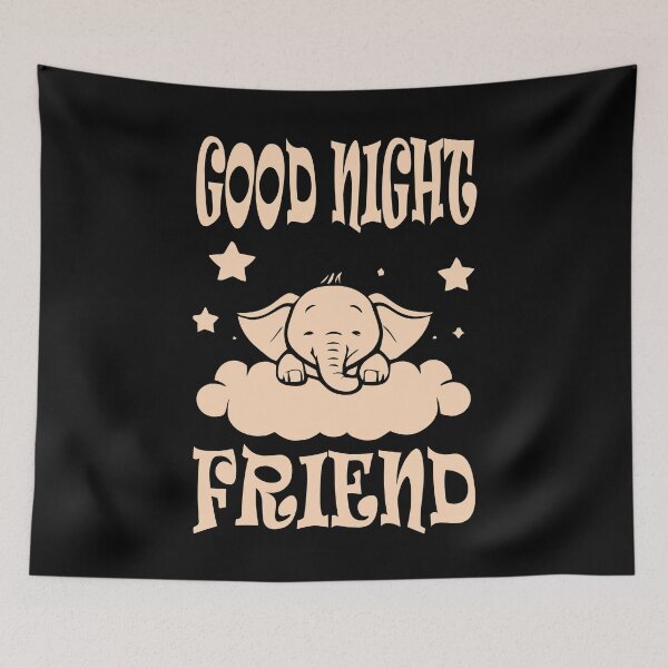 Item preview, Good Night Elephant - Peach designed and sold by Soulemotion.