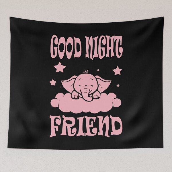Item preview, Good Night Elephant - Soft Pink designed and sold by Soulemotion.