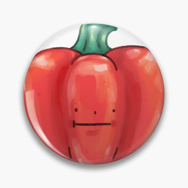 Item preview, Great bell pepper smiley watercolor cartoon designed and sold by Unty Art.