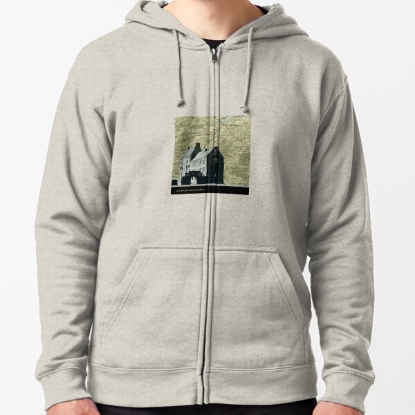 Outlander Location Lallybroch Zipped Hoodie