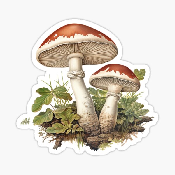 Item preview, Vintage mushrooms designed and sold by Forest Alchemist.