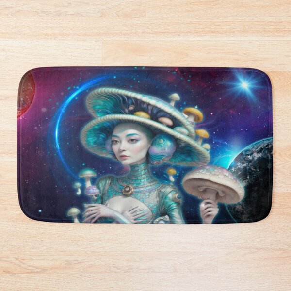 Item preview, TRIPPIN INTO SPACE Cosmic Mushroom Goddess  designed and sold by BadassBazaar.