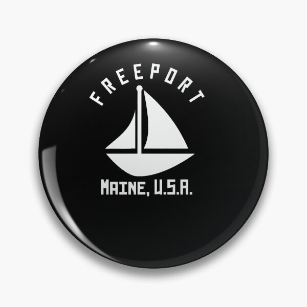Item preview, Freeport Maine Sailing  Boating - White Text - Abstract  Minimalist designed and sold by brynleeriggs.