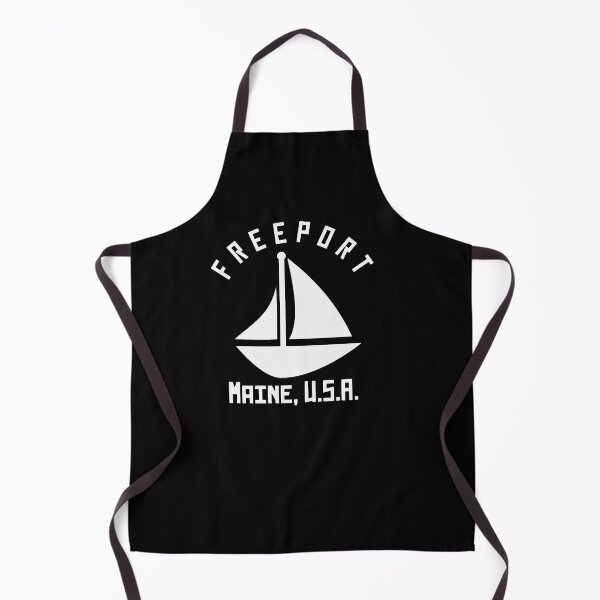 Item preview, Freeport Maine Sailing  Boating - White Text - Abstract  Minimalist designed and sold by brynleeriggs.