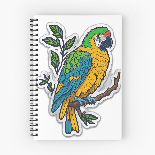 Item preview, Parrot on Tree Branch Sticker designed and sold by GloriousChoice.