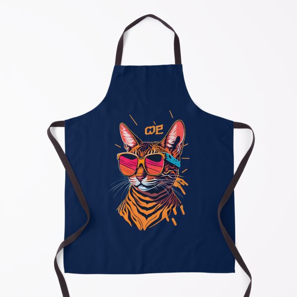Item preview, Sunglasses-Wearing Bengal: Retro Flat Aggressive Feline Illustration designed and sold by DesignArtEmpire.