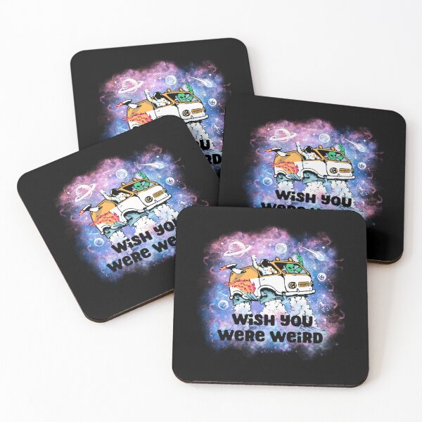 Item preview, Wish you were weird Aliens and astronauts ufo design designed and sold by SilverRainSila.