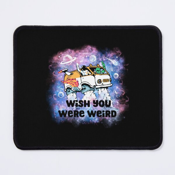 Item preview, Wish you were weird Aliens and astronauts ufo design designed and sold by SilverRainSila.