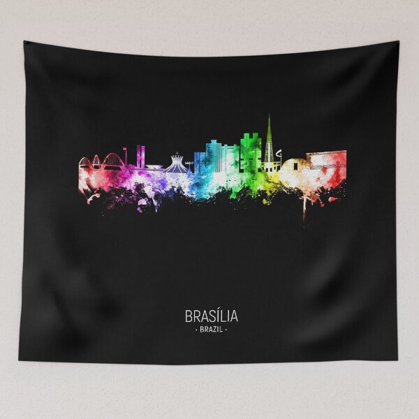 Item preview, Brasilia Brazil Skyline designed and sold by ArtPrints.
