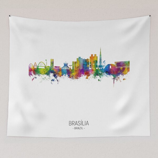 Artikelvorschau, Brasilia Brazil Skyline entworfen und verkauft von ArtPrints.