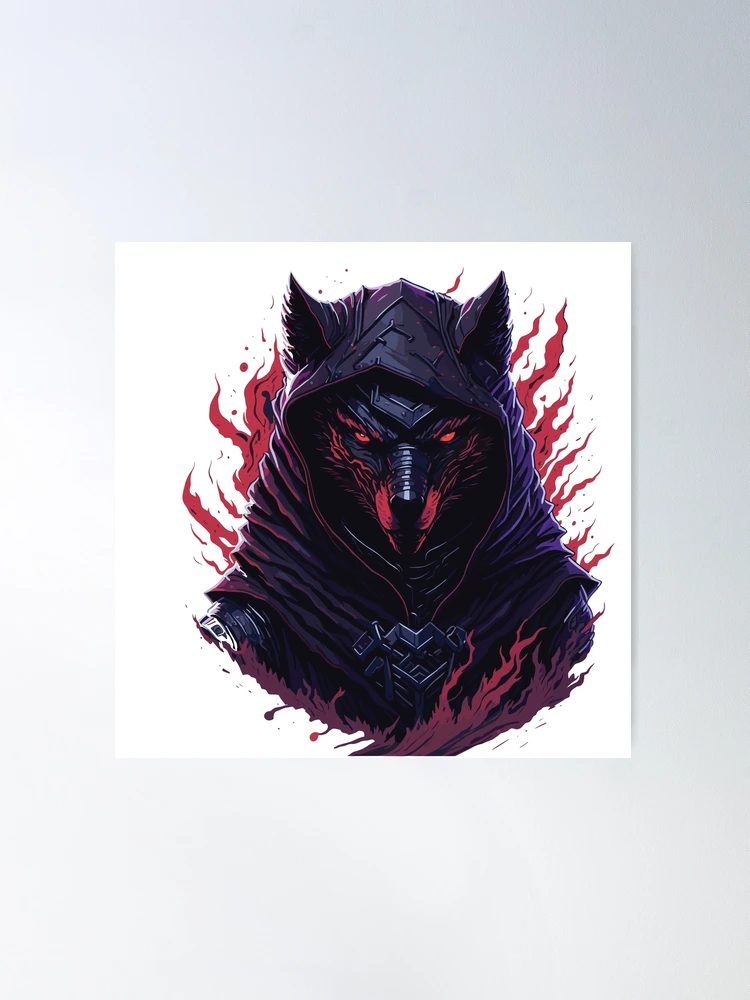 Blood Fire Wolf Ninja Aron - Illustrations ART street