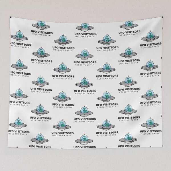 Item preview, UFO visitors , welcome earth designed and sold by SilverRainSila.