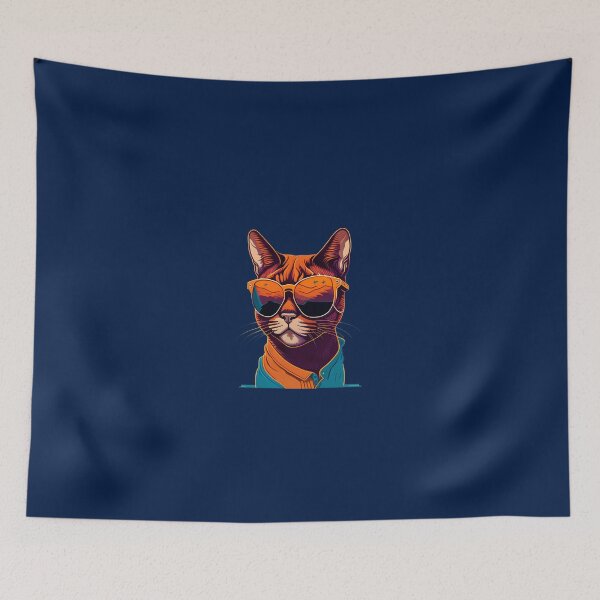 Item preview, Profiled Aggressive Burmese: Retro Graphic Sunglasses Design designed and sold by DesignArtEmpire.