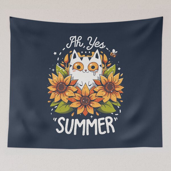 Item preview, Summer Kitten Sniffles - Allergic Cat designed and sold by Snouleaf.
