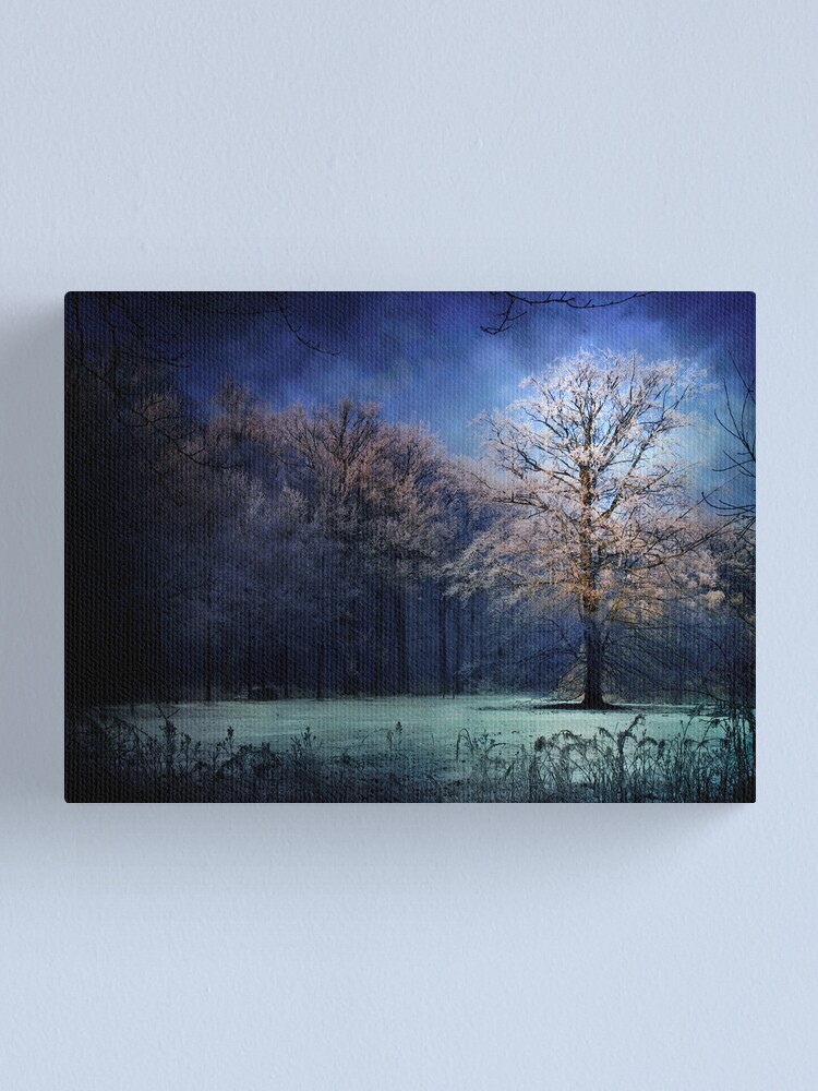 Alternate view of My blue tree Canvas Print