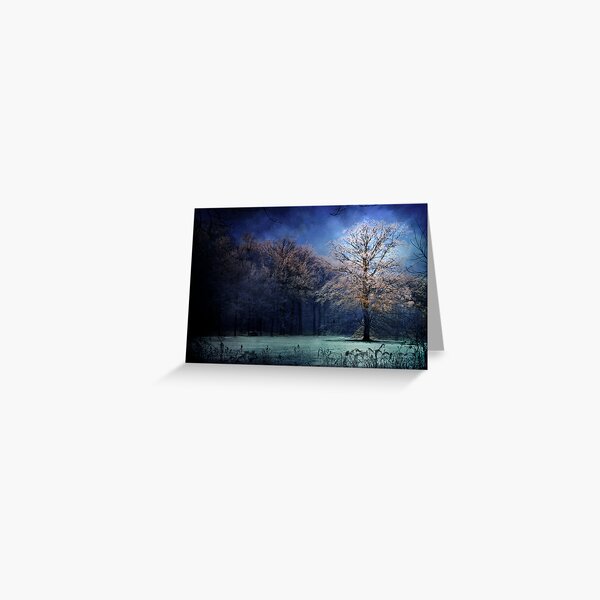 My blue tree Greeting Card