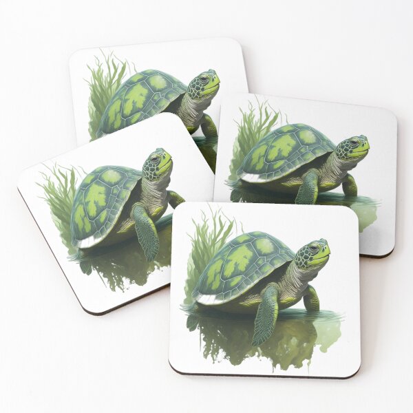 Item preview, Aquatic Serenity: Tranquil Turtle Artwork designed and sold by WildSpiritPaint.