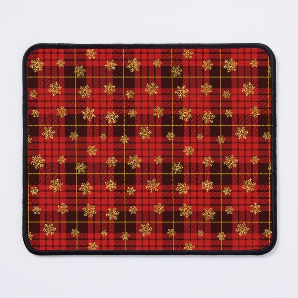 Item preview, Tartan, clan, Christmas tartan, New year, snowflakes, red, black, yellow colours. Scottish Plaid pattern. Checkered pattern. designed and sold by iclipart.