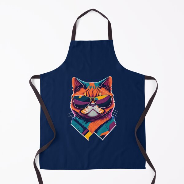 Item preview, Cool Exotic Shorthair in Shades: Flat Retro Aggressive Feline designed and sold by DesignArtEmpire.