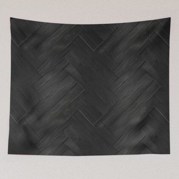 Item preview, Black Wood Parquet Herringbone Pattern designed and sold by Sturdust.