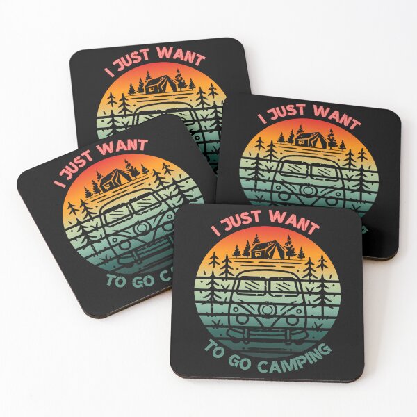 Item preview, I Just Want to go Camping designed and sold by Lab4YourStyle.