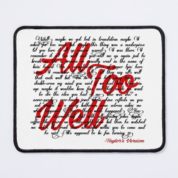 Item preview, All too well, Taylor Swift designed and sold by ivale357.