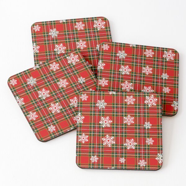 Item preview, Tartan, clan, Christmas tartan, New year, snowflakes, red, black, green, blue, white, yellow colours. Scottish Plaid pattern. Checkered pattern. designed and sold by iclipart.