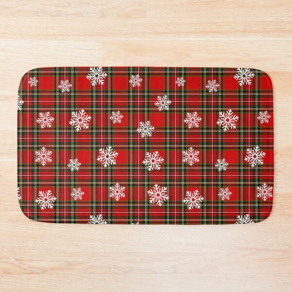 Item preview, Tartan, clan, Christmas tartan, New year, snowflakes, red, black, green, blue, white, yellow colours. Scottish Plaid pattern. Checkered pattern. designed and sold by iclipart.