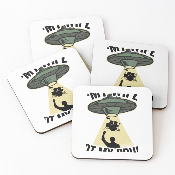 Item preview, Funny UFO Drums Abduction Drummer Drum Set Gift Funny designed and sold by tomylibox.