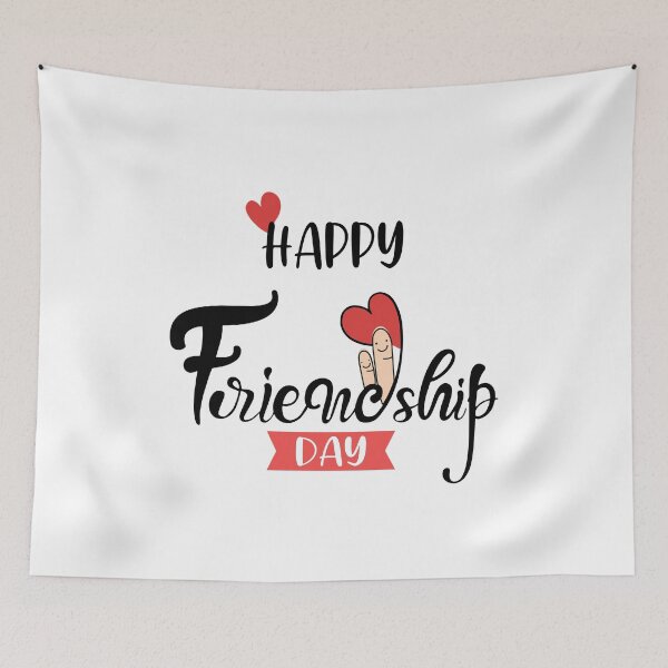 Item preview, Happy friendship day hand lettering designed and sold by quanlh.