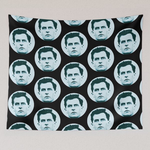 Item preview, Ludwig Wittgenstein Blue Portrait designed and sold by ca-rlyneder.