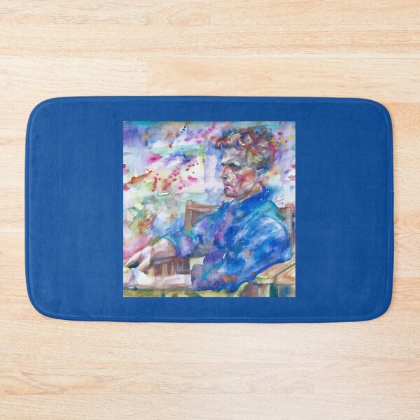 Item preview, LUDWIG WITTGENSTEIN watercolor portrait .10 designed and sold by ca-rlyneder.