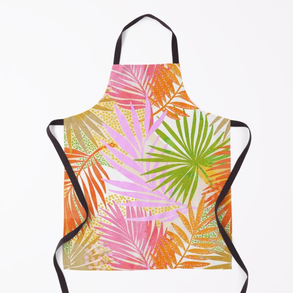 Item preview, Tropical Boho Palm 3. Sunny Green, pink and orange #tropical #summer #palmleaves #pinkandorange designed and sold by Dominiquevari.