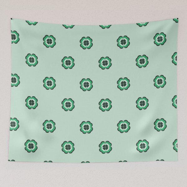 Item preview, lucky clover green background designed and sold by GENEST-V.