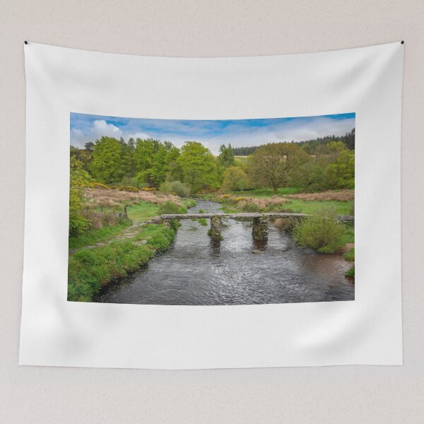 Item preview, medieval clapper bridge at postbridge Dartmoor  designed and sold by eddiej.
